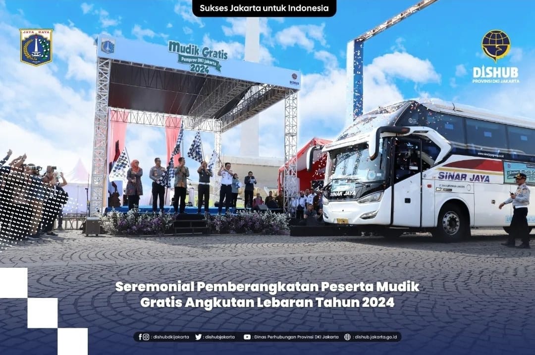 Pemberangkatan Peserta Mudik Gratis Angkutan Lebaran Tahun 2024